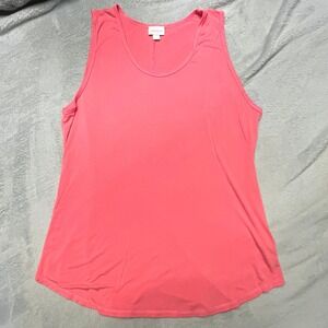 LuLaRoe Tank Top Coral Pink Racerback Size 2XL Basic Everyday Classiccore